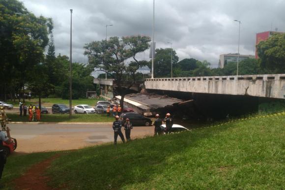 Engenheiro diz que falta de manutenção causa queda de viaduto em Brasília