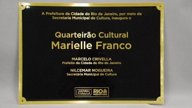 Primeiro quarteirão cultural do Rio homenageia Marielle Franco