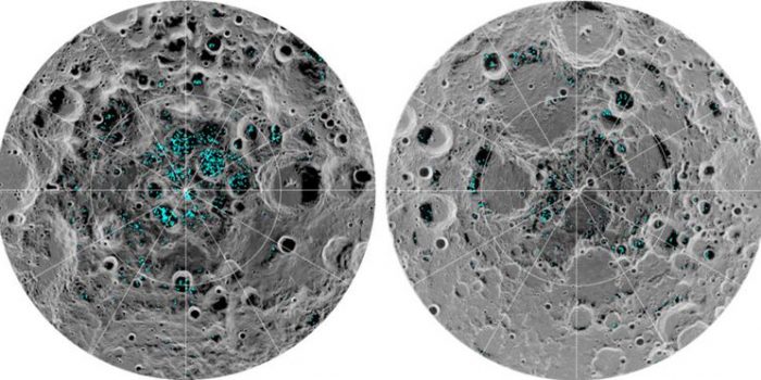 Nasa informa que a lua tem dois depósitos de gelo