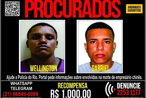 Portal oferece R$ 1 mil pelo assassino do chinês em Caxias