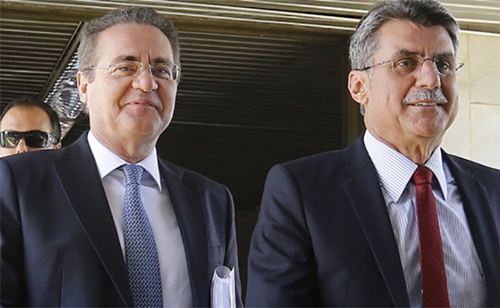 Senadores Jucá e Renan no inquérito sobre propina