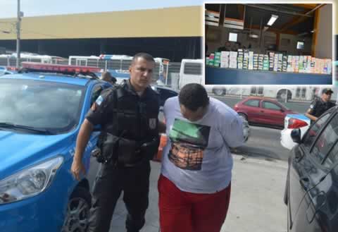 Bandido preso em flagrante após assaltar Casas Bahia