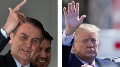 Bolsonaro chega aos Estados  Unidos em busca de parcerias