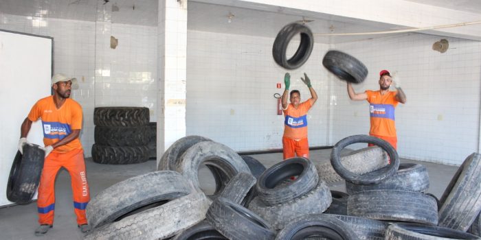 Nova Iguaçu garante descarte correto de pneus velhos