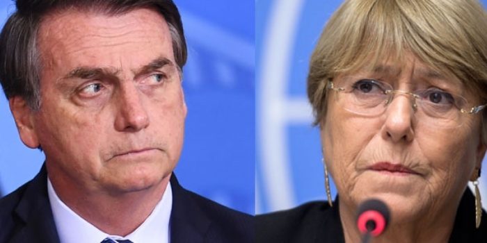 Bolsonaro ataca pai de Bachelet, morto pela ditadura chilena, após alerta de comissária da ONU