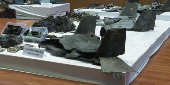 Arábia Saudita revela destroços de mísseis e drones usados em ataque