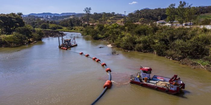 Vale entrega obras que visam reduzir chegada de lama ao Rio Paraopeba