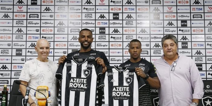 Apresentados no Botafogo, Ruan Renato e Guilherme Santos prometem fazer história