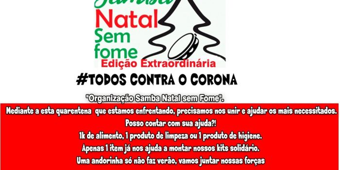 Organizadores do samba Natal sem fome continuam a arrecadação de alimentos não perecíveis ,no K11, Nova iguacu