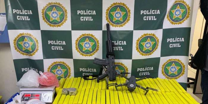 Traficante é presa em flagrante com 70 quilos de maconha no Sul Fluminense