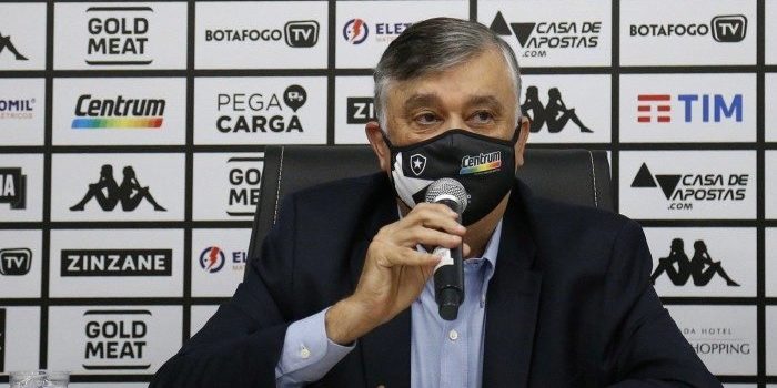 Não vamos aceitar’, diz presidente do Botafogo sobre arbitragem na derrota contra o Náutico