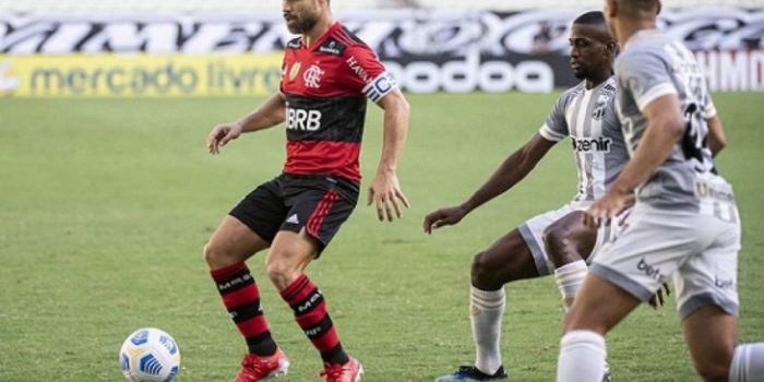 Flamengo joga mal, mas busca empate em 1 a 1 com o Ceará no Castelão