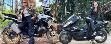 De Scooter a Big Trail: motocicletas ganham espaço entre as mulheres