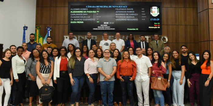 Universitários realizam visita técnica à Câmara de Nova Iguaçu