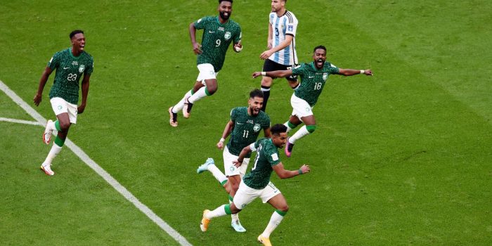 Arábia Saudita bate Argentina de Messi em 1ª zebra da Copa do Catar