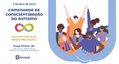 Nova Iguaçu celebra o Dia Mundial de Conscientização do Autismo com caminhada