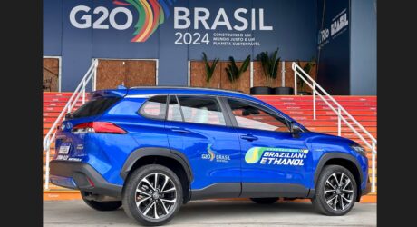 Toyota do Brasil demonstra benefícios da tecnologia híbrida flex durante o G20