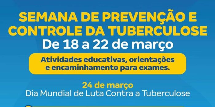 Dia Mundial de Luta Contra a Tuberculose terá ações em Caxias