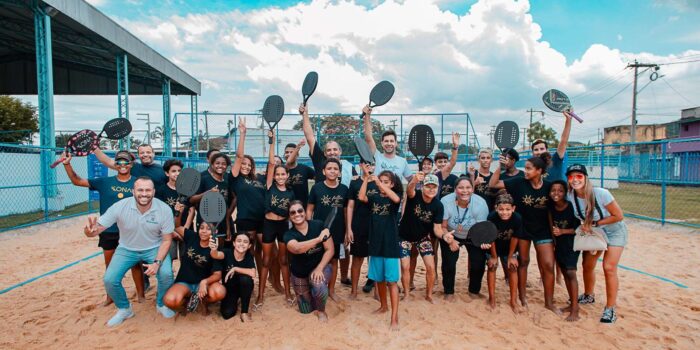 Queimados recebe o projeto de iniciação de Beach Tennis para crianças